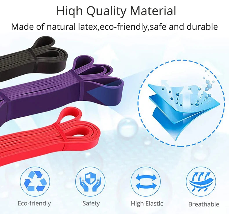 Resistance Band 20Cm Long Exercise Bands for Sports Pull Up Yoga Stretch Expander Loop Fitness Tape Training Elastic Rubber Gum