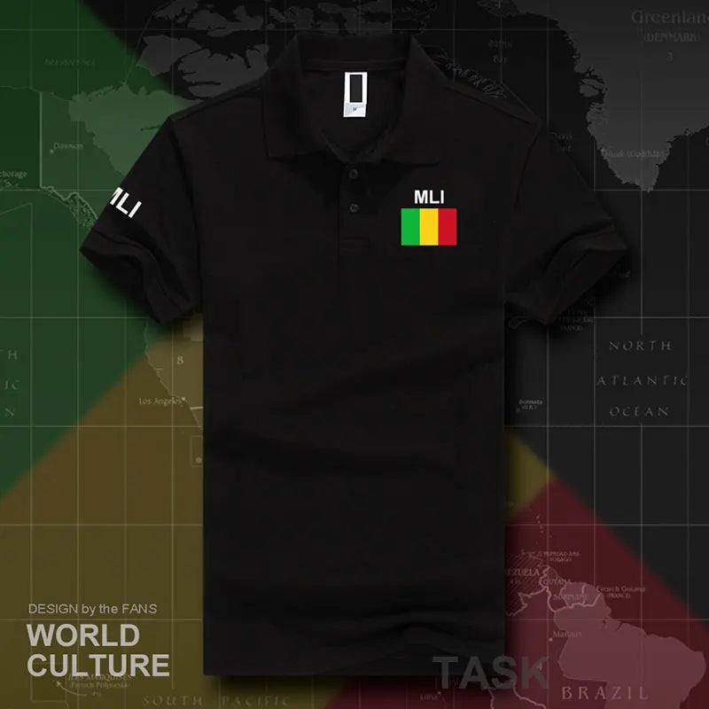 Republic of Mali polo shirts men short sleeve white brands printed for country 2017 cotton nation team flag new MLI Malian ML