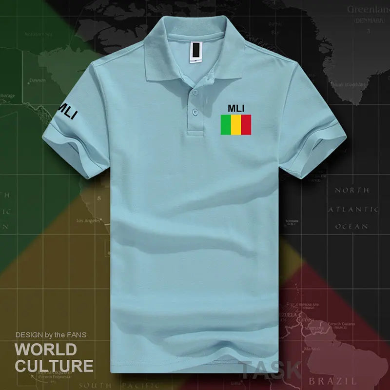 Republic of Mali polo shirts men short sleeve white brands printed for country 2017 cotton nation team flag new MLI Malian ML