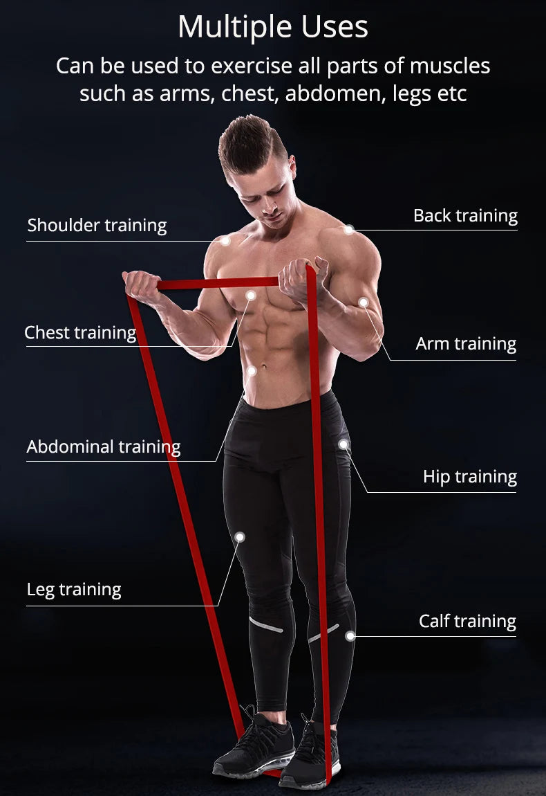 Resistance Band 20Cm Long Exercise Bands for Sports Pull Up Yoga Stretch Expander Loop Fitness Tape Training Elastic Rubber Gum