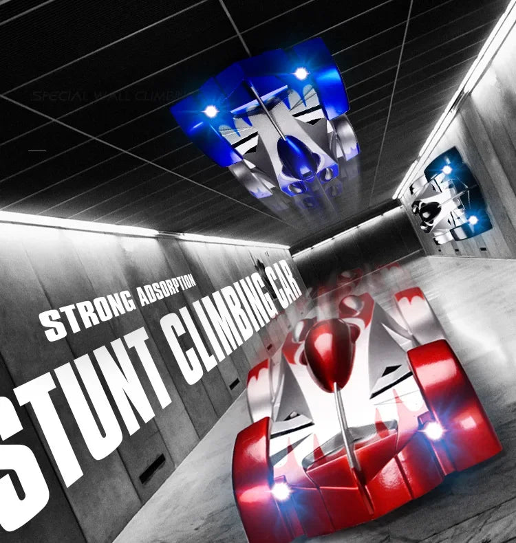 RC Car Climbing Wall Stunt Cars With LED Remote Control Racing Vehicle Anti Gravity Ceiling 360° Rotating Electronic Car Toys