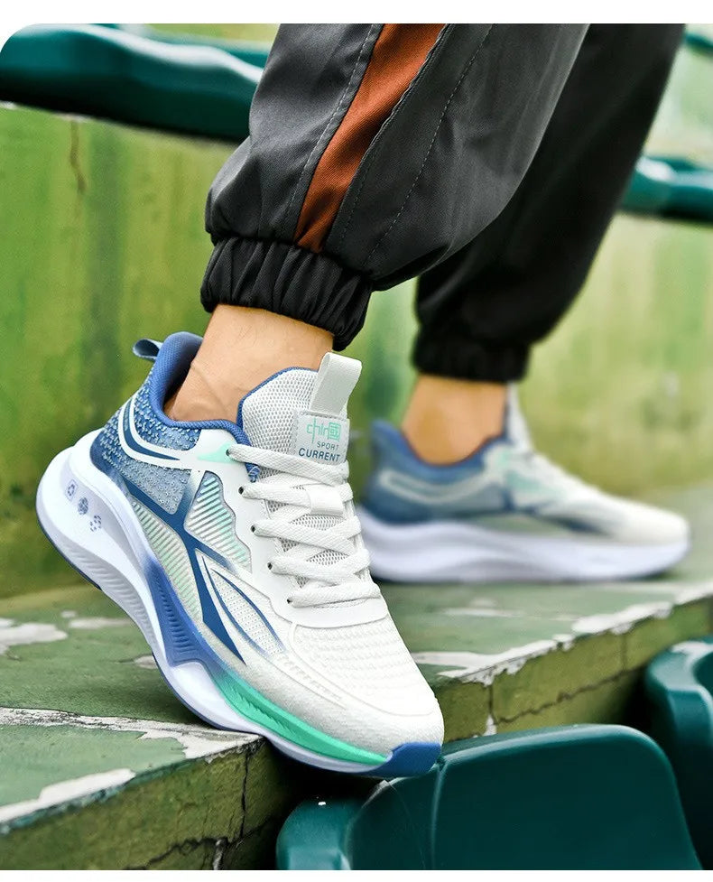 New Running Shoes Summer Tenis Masculino New Fitness Test Middle School Students Bounce Cushioning Sneakers Men's Shoes