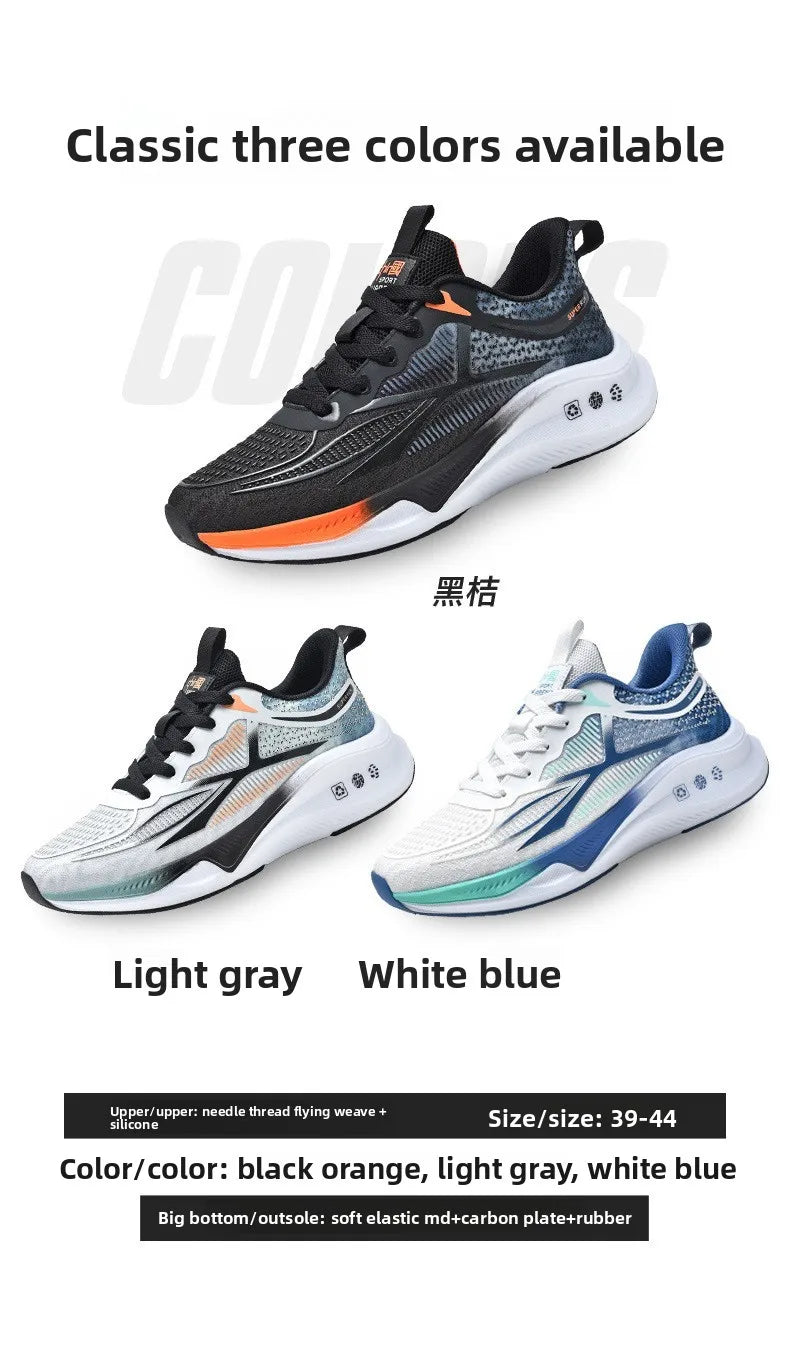 New Running Shoes Summer Tenis Masculino New Fitness Test Middle School Students Bounce Cushioning Sneakers Men's Shoes