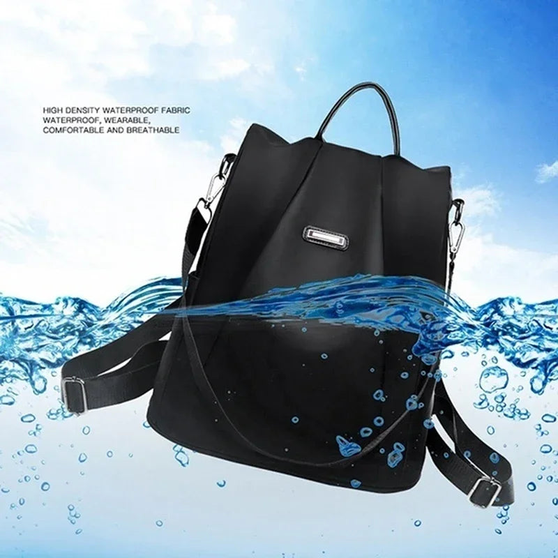 New women's casual multifunctional backpack solid color women's backpack fashionable detachable portable shoulder strap