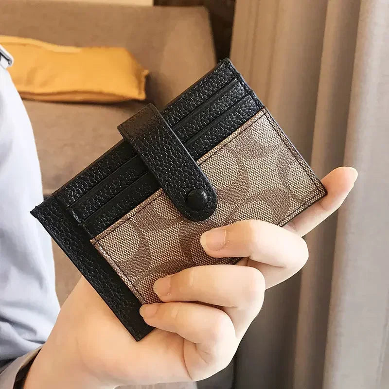 Women Short Small Wallets Fold Card Holder ID Bag Coin Purse Ladies Wallets Anti-degaussing driver's license card holder