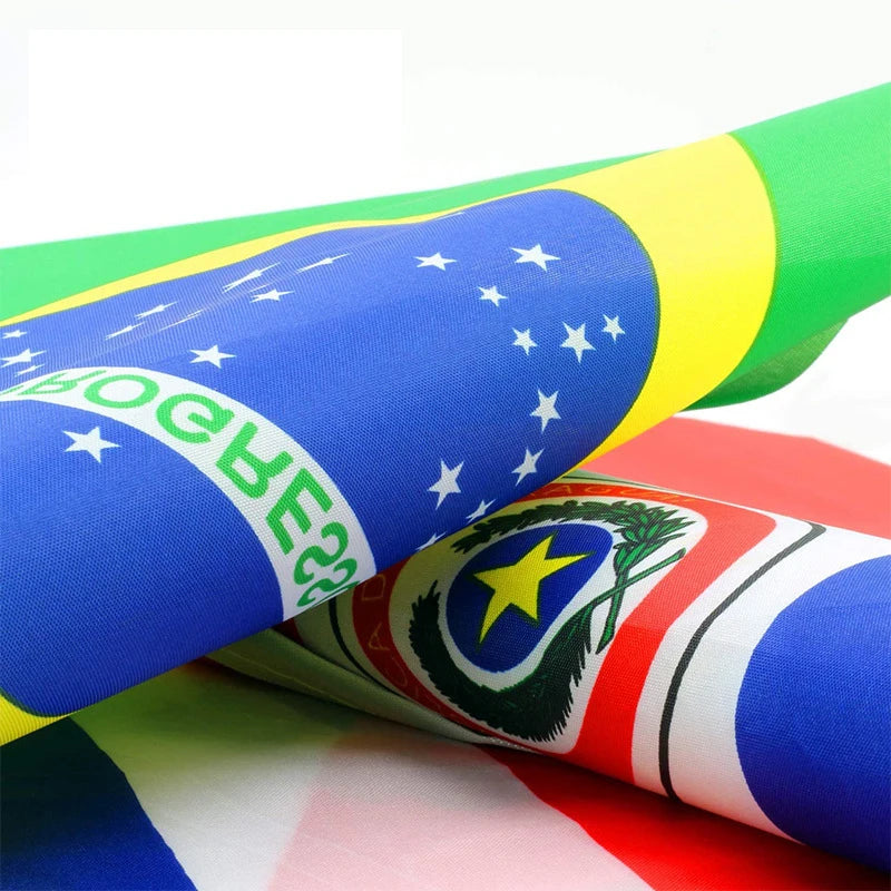 xvggdg 24/100 world Countries cup 14x21cm National banner String Flag Countries Around The World Nations Flag For Party