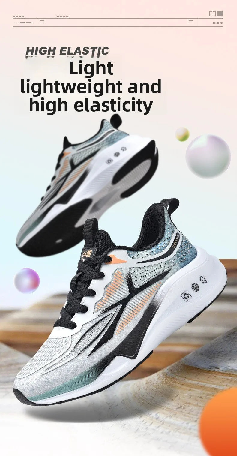 New Running Shoes Summer Tenis Masculino New Fitness Test Middle School Students Bounce Cushioning Sneakers Men's Shoes