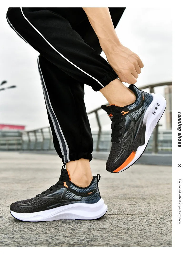 New Running Shoes Summer Tenis Masculino New Fitness Test Middle School Students Bounce Cushioning Sneakers Men's Shoes