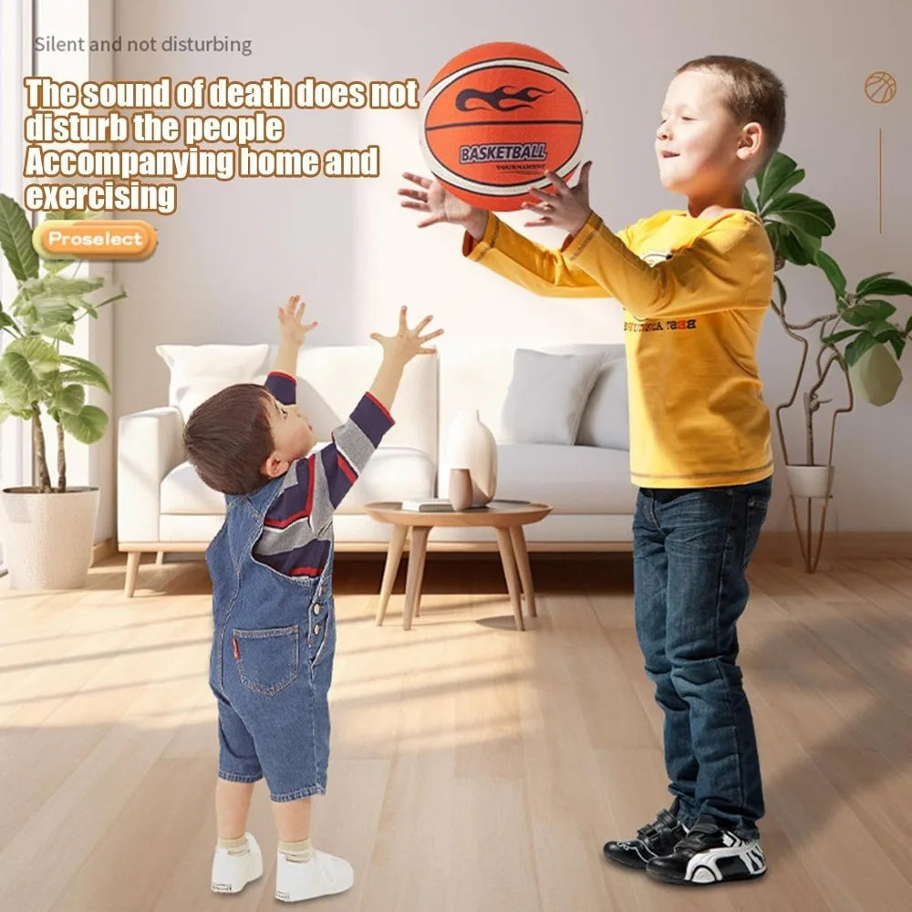 Silent Basketball - Silent Indoor Basketball, Mute Basketball | Low Noise Indoor Training Ball, Highly Elastic Practice Ball,