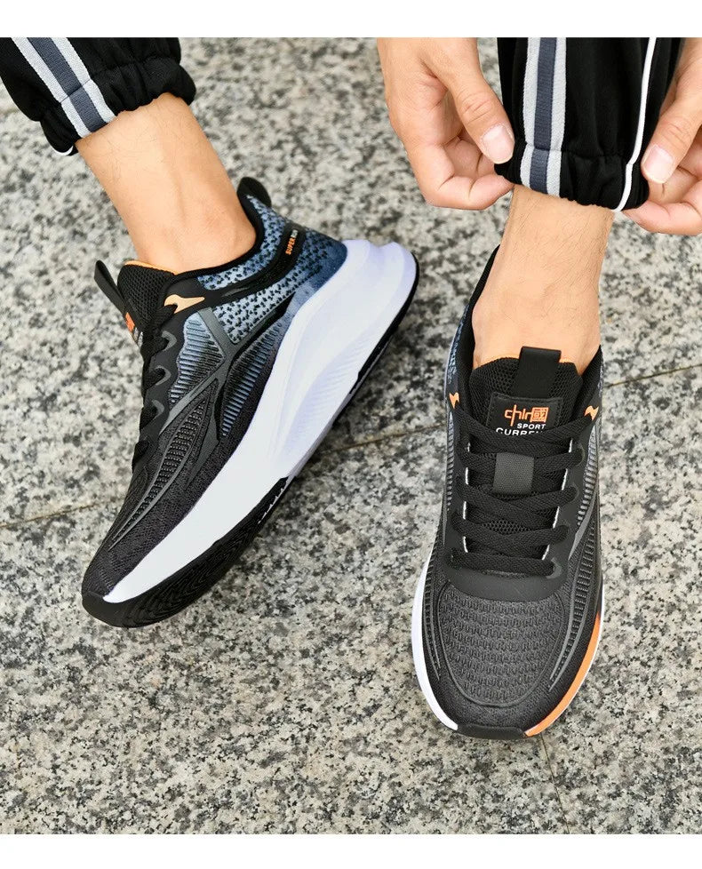 New Running Shoes Summer Tenis Masculino New Fitness Test Middle School Students Bounce Cushioning Sneakers Men's Shoes