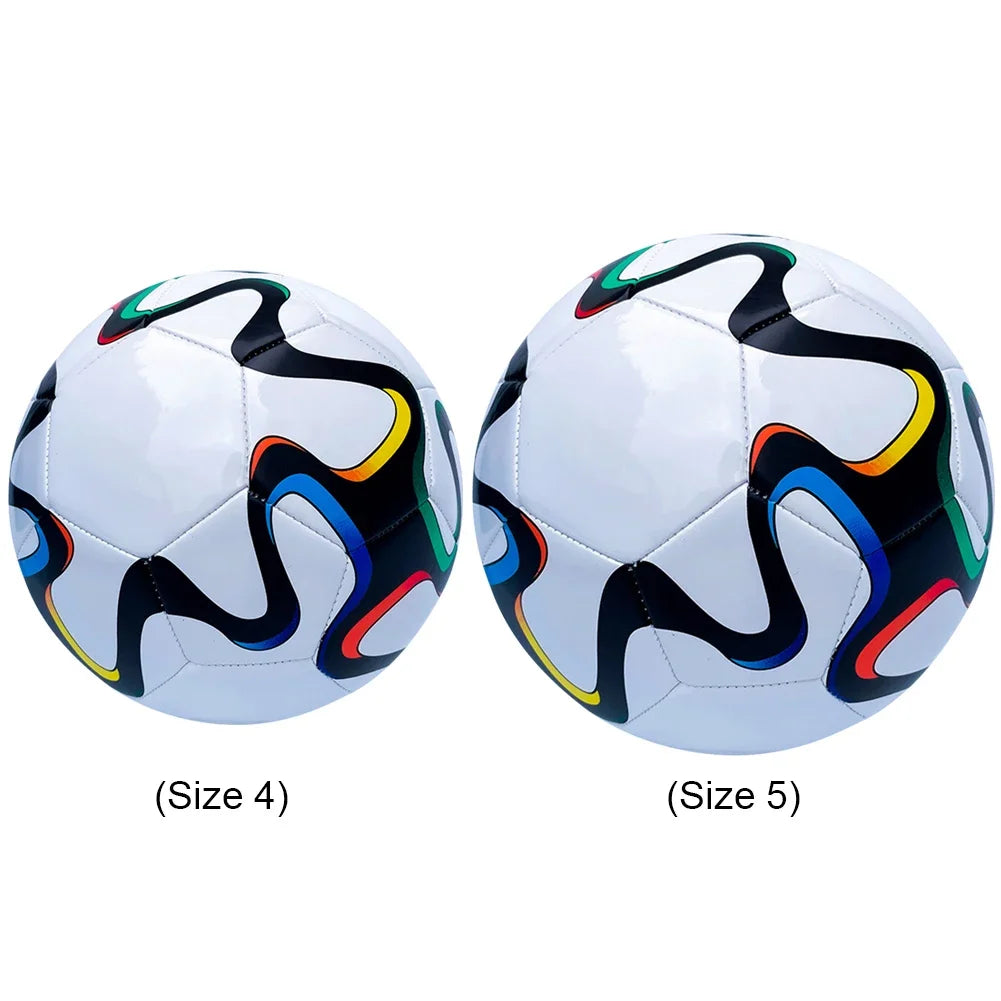 Professional Soccer Ball Size 4/5 Wear Resistant Machine-Stitched Football PU Sports Football Non Slip for Indoor Outdoor Play