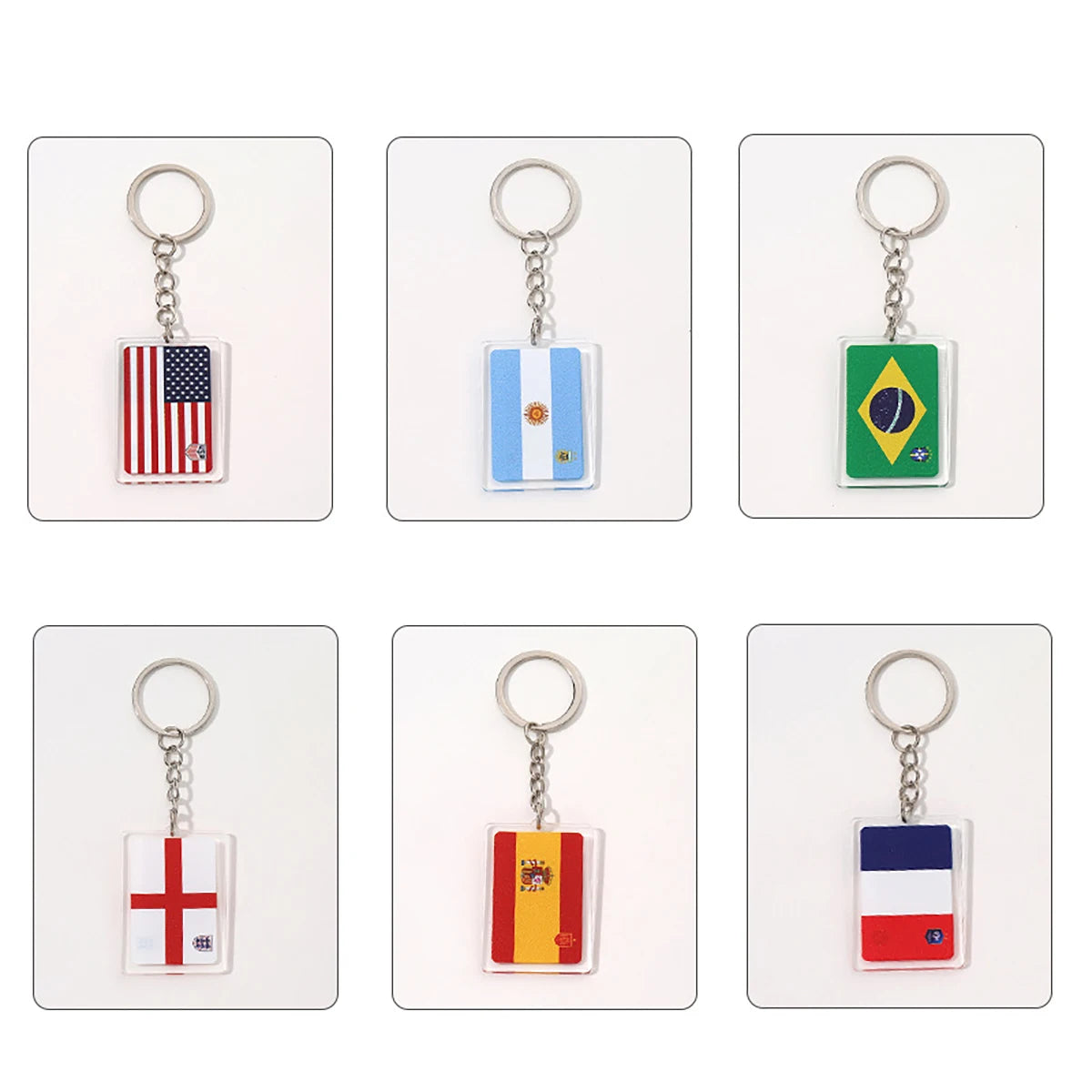 Creative Acrylic England brand Keychain Football World Cup Souvenir Acrylic Keychain Pendant