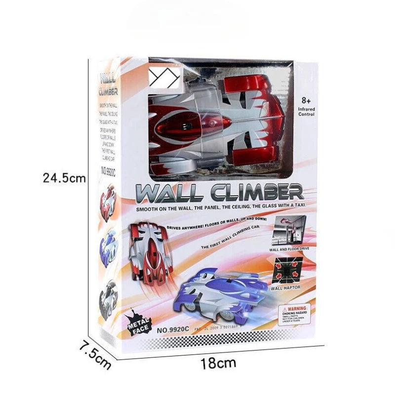 RC Car Climbing Wall Stunt Cars With LED Remote Control Racing Vehicle Anti Gravity Ceiling 360° Rotating Electronic Car Toys