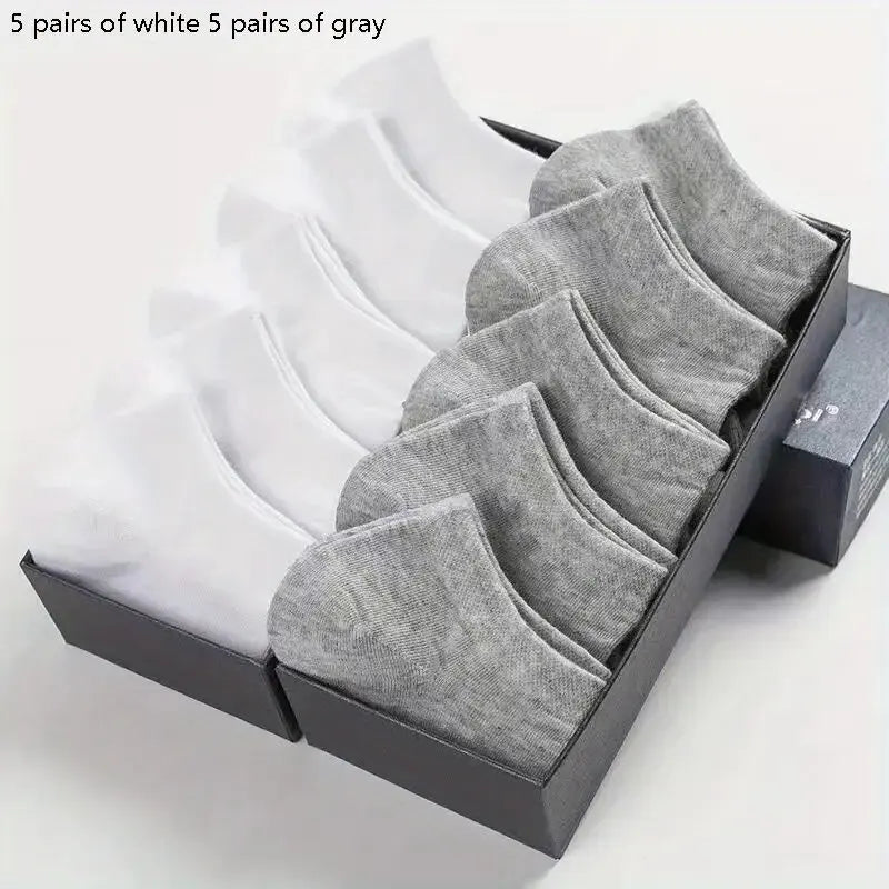 10/20/30/40/60 Pairs Of Unisex Solid Color Socks Comfy Breathable Soft Sweat Absorbent Socks For Daily And Outdoor Wearing