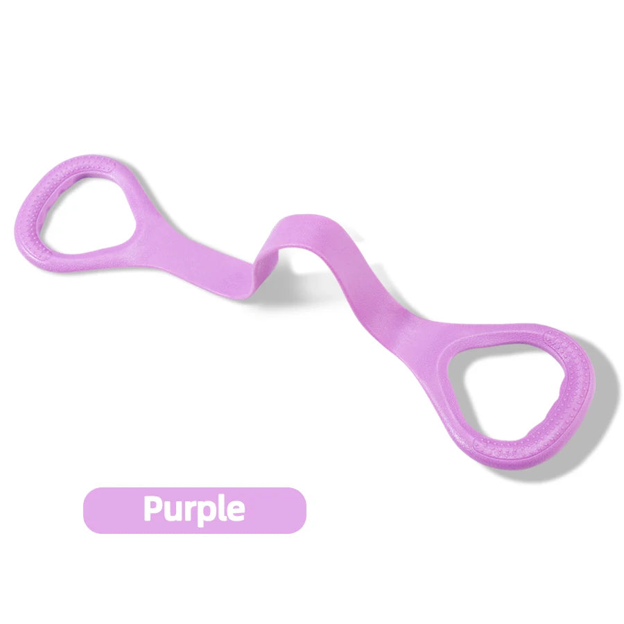 8-shaped Fitness Resistance Band Sports Workout Elastic Band Home Fitness Rubber Pull Rope Yoga Training Exercise Gym Equipment