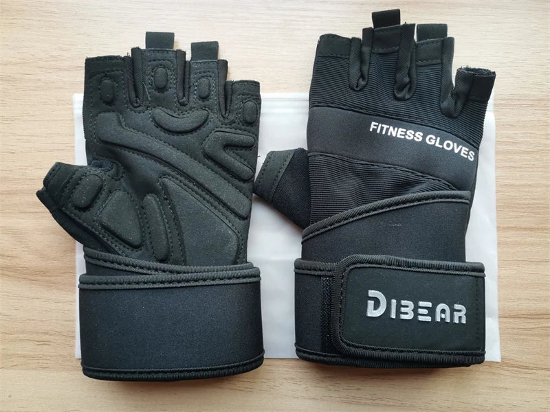 Bodybuilding Gym Gloves Weightlifting Dumbbell Kettlebell Pull Ups Workout Fitness Gloves For Man Women Crossfit Training