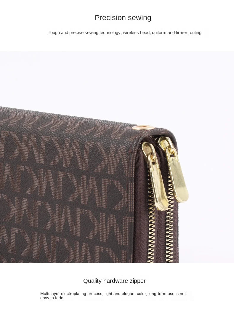 Fashion purse women's long large capacity zipper hand bag phone bag card bag cartera femenina wallet billetera carteras 2025