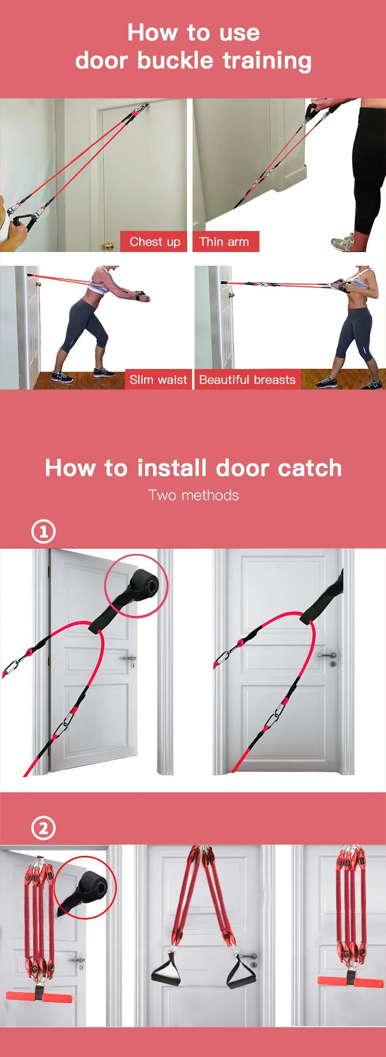 Fitness Pull Pedal Exercise At Home Fitness Exercise Resistance Band Sports Weight Loss Thin Belly Yoga Shaping Exerciser