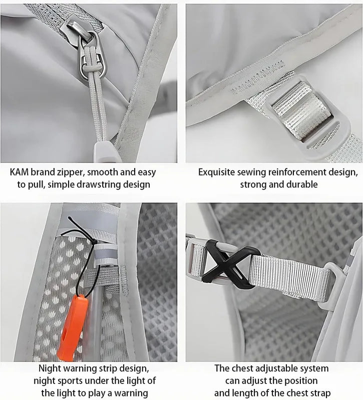 Cycling Running Hiking Vest Breathable Bicycle Cross-Country Marathon Sports Lightweight Multifunctional Outdoor Activity Gear