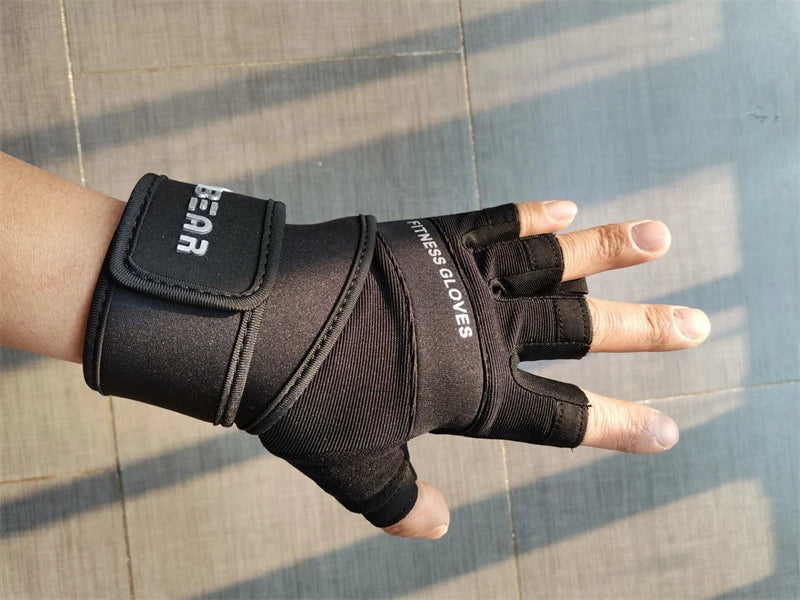 Bodybuilding Gym Gloves Weightlifting Dumbbell Kettlebell Pull Ups Workout Fitness Gloves For Man Women Crossfit Training