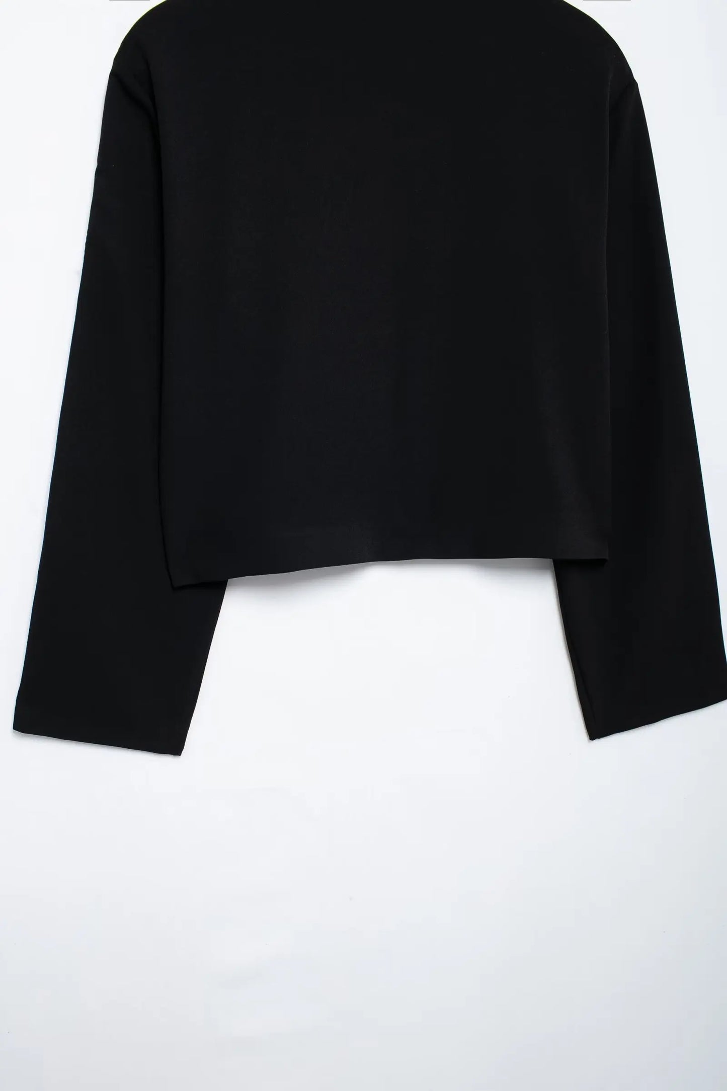 2024 New Women Casual Black Trousers Suits Sports Short Jacket + Female Vinatge Black White Patchwork Baggy Pants Street