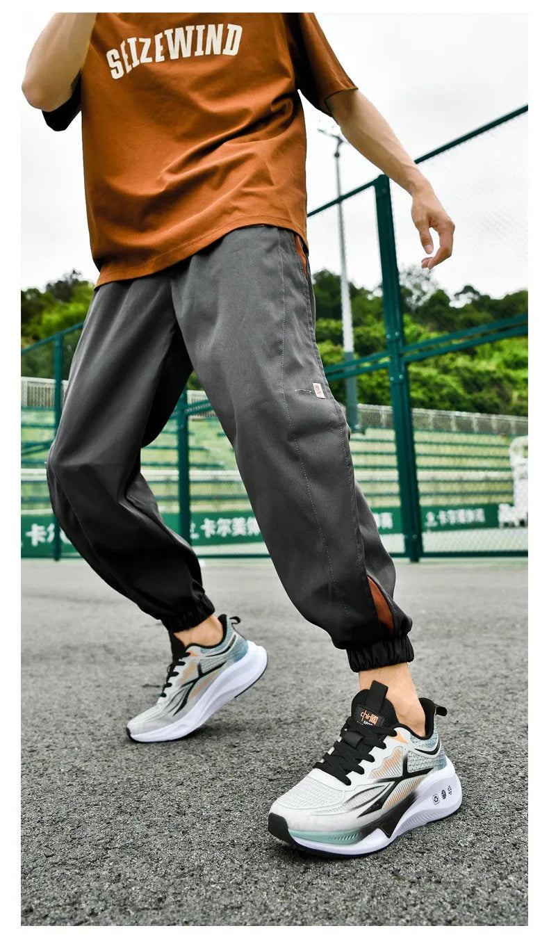 New Running Shoes Summer Tenis Masculino New Fitness Test Middle School Students Bounce Cushioning Sneakers Men's Shoes