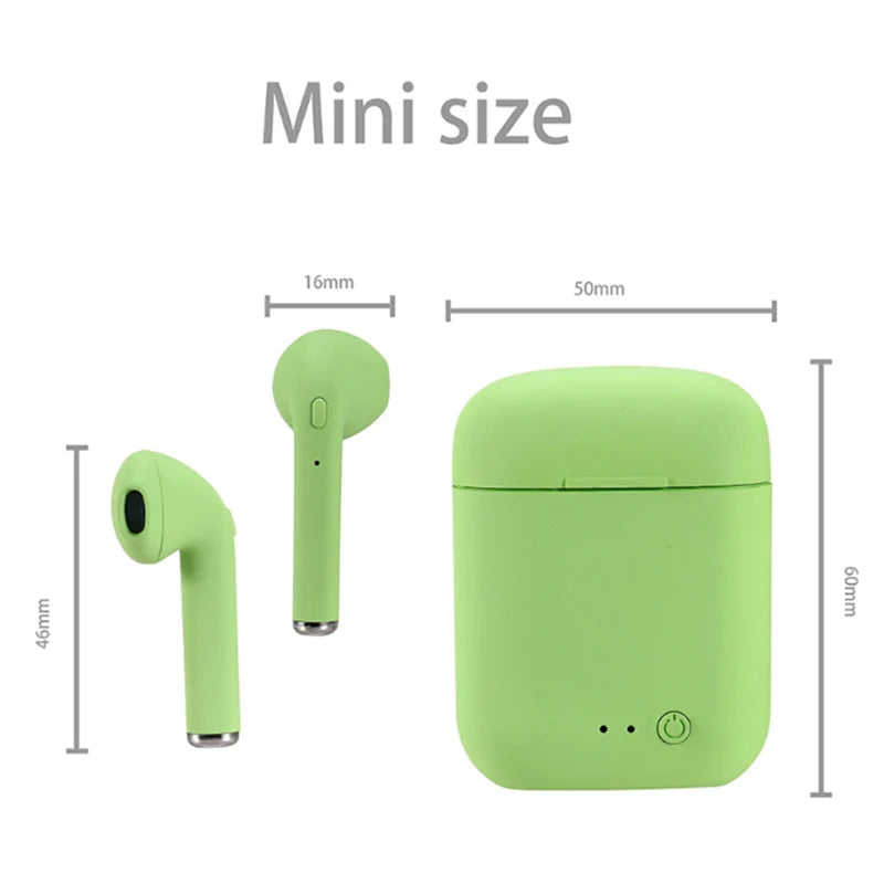 I12 Macaron Bluetooth Headset Matte Sports Binaural Wireless I12tws Bluetooth Headset 5.0