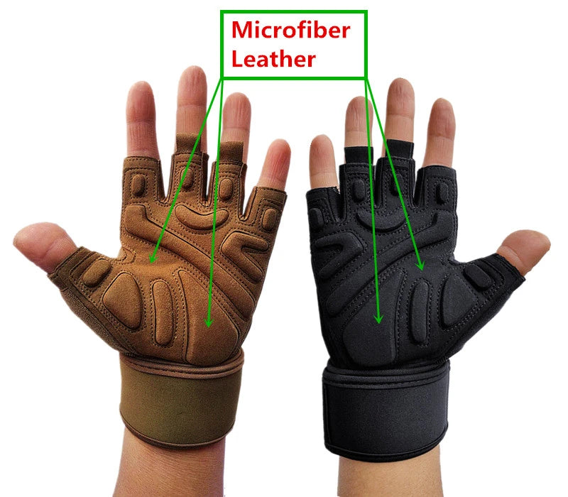 Bodybuilding Gym Gloves Weightlifting Dumbbell Kettlebell Pull Ups Workout Fitness Gloves For Man Women Crossfit Training