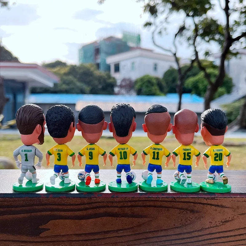 World Cup Brazil Neymar football star doll doll Big Rocafo Carlos ornament decoration desk decoration living room decoration