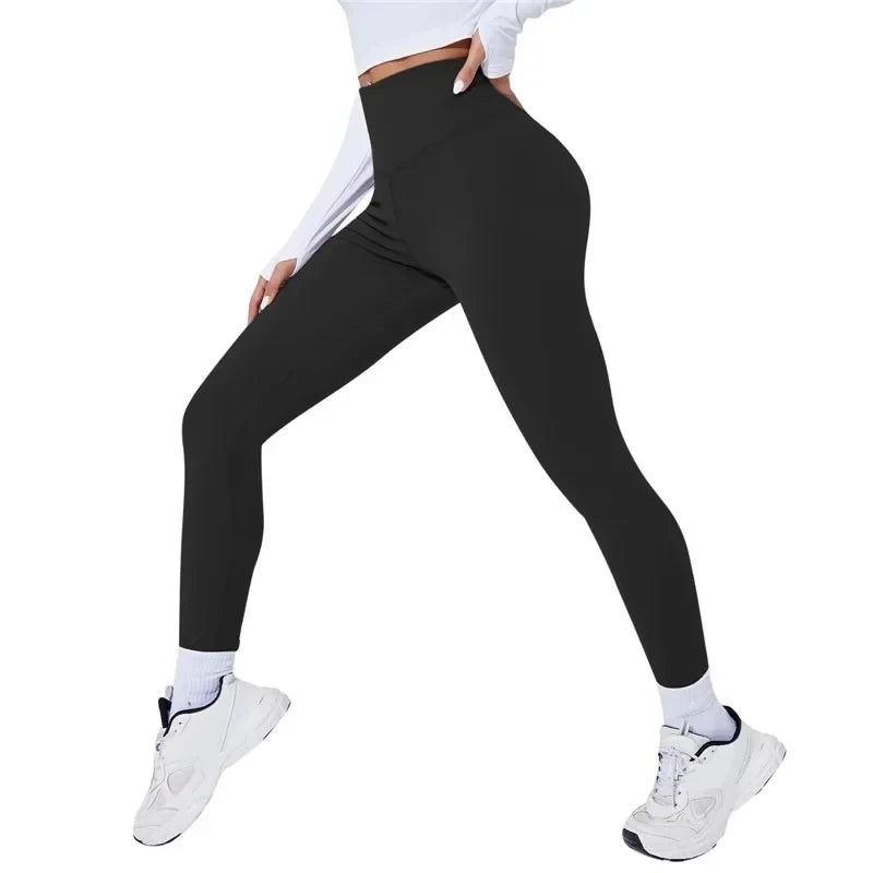 1pc Women High Waist Yoga Leggins Gym Sports Tights Woman Running Pants Sexy Butt Lifting Leggings Gym Fitness Push Up Leggins 
