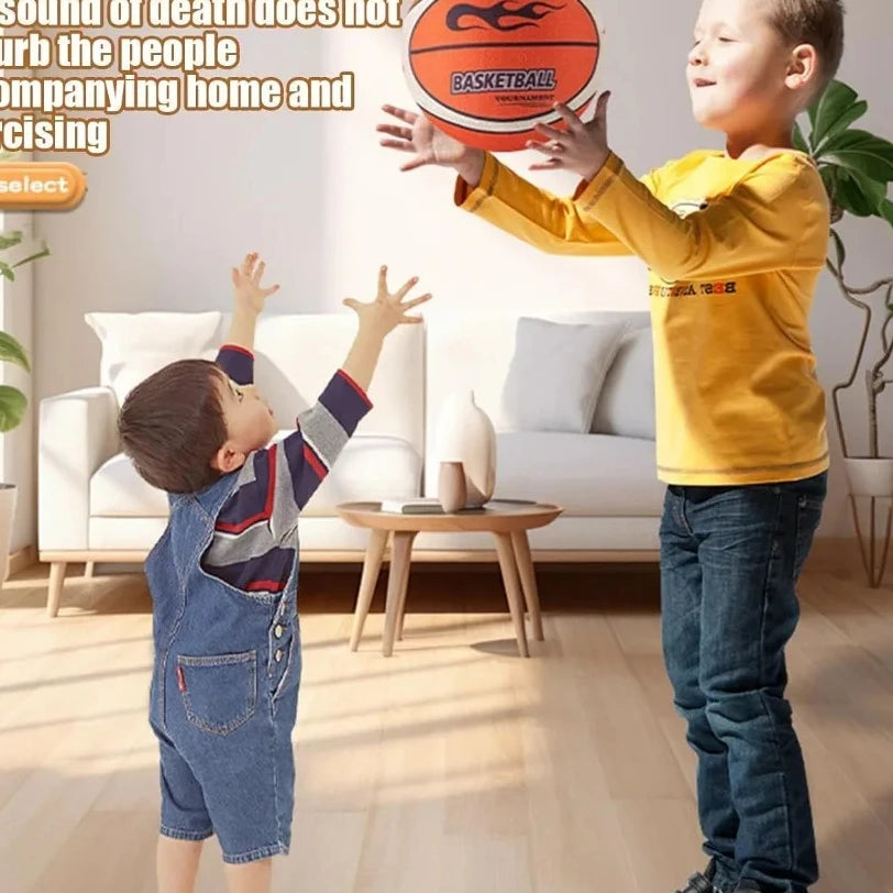 Silent Basketball - Silent Indoor Basketball, Mute Basketball | Low Noise Indoor Training Ball, Highly Elastic Practice Ball,