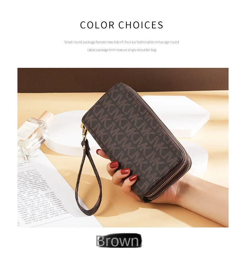 Fashion purse women's long large capacity zipper hand bag phone bag card bag cartera femenina wallet billetera carteras 2025