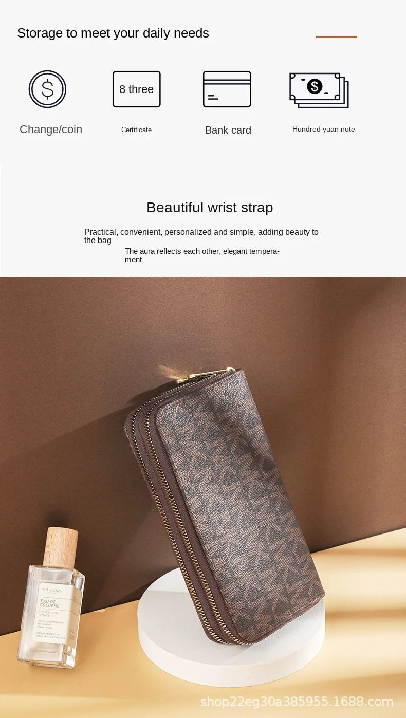 Fashion purse women's long large capacity zipper hand bag phone bag card bag cartera femenina wallet billetera carteras 2025