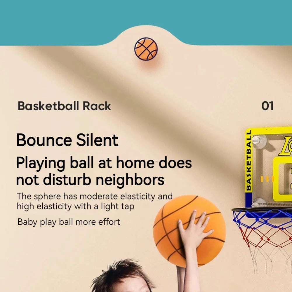 Foam Basketball Kids Silent Basketball Bouncing Mute Silent Ball Bounce Squeezable Mute Bouncing Basketball