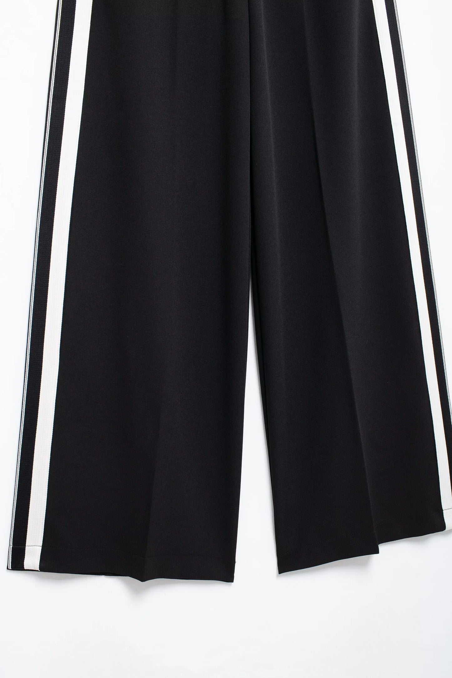 2024 New Women Casual Black Trousers Suits Sports Short Jacket + Female Vinatge Black White Patchwork Baggy Pants Street