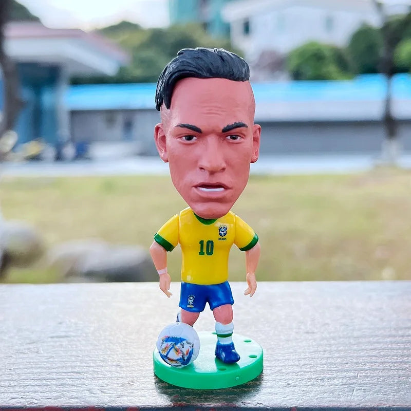 World Cup Brazil Neymar football star doll doll Big Rocafo Carlos ornament decoration desk decoration living room decoration