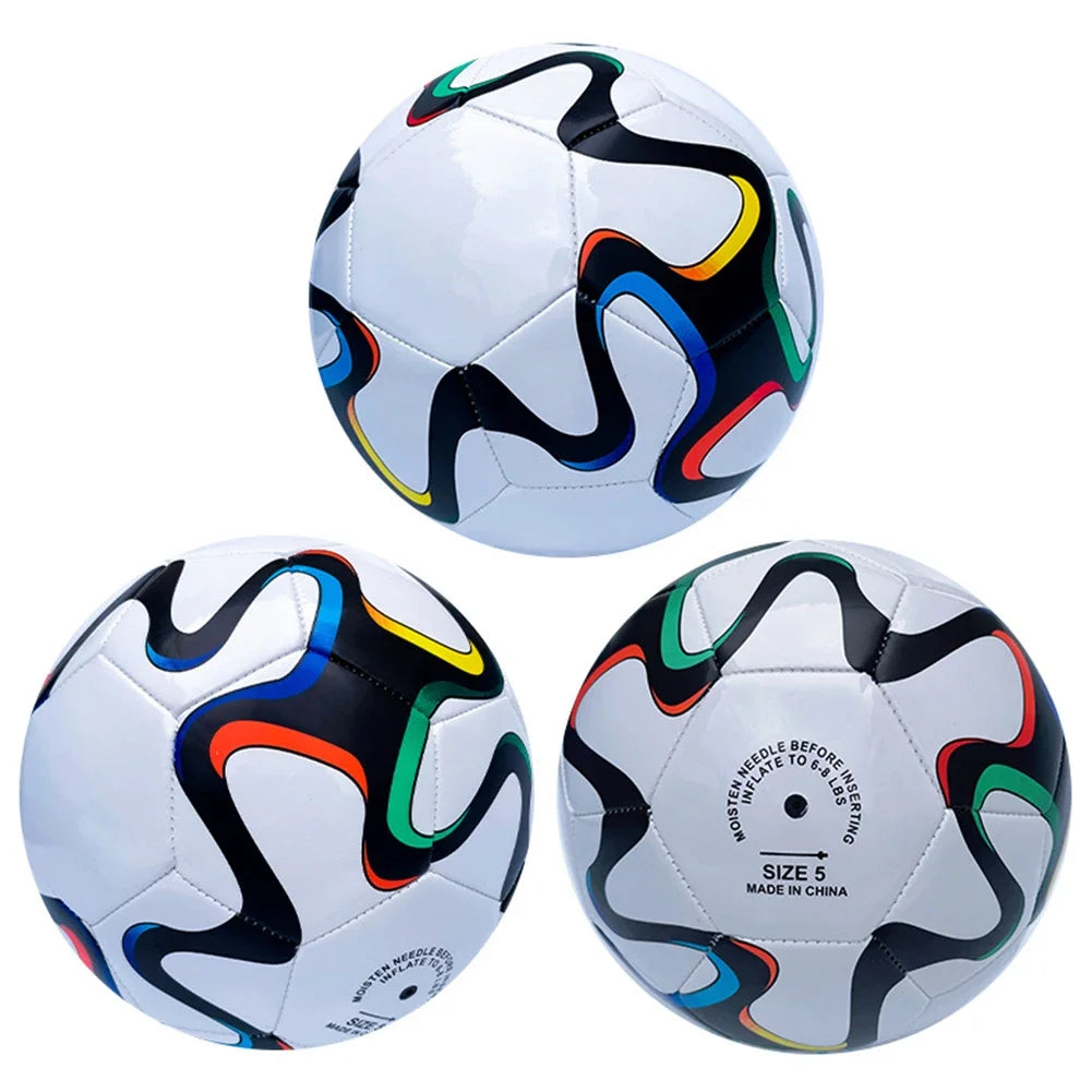 Professional Soccer Ball Size 4/5 Wear Resistant Machine-Stitched Football PU Sports Football Non Slip for Indoor Outdoor Play