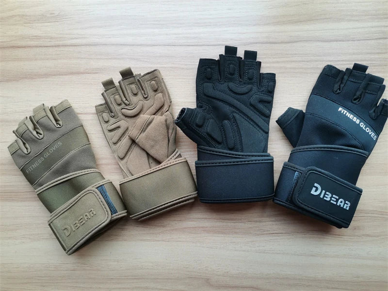 Bodybuilding Gym Gloves Weightlifting Dumbbell Kettlebell Pull Ups Workout Fitness Gloves For Man Women Crossfit Training