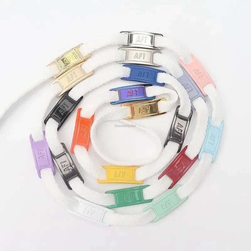Original AF1 Shoelaces Combination White Flats Laces and Shoe Decoration Suit Sneaker Shoelace Air Force One Shoes Accessories