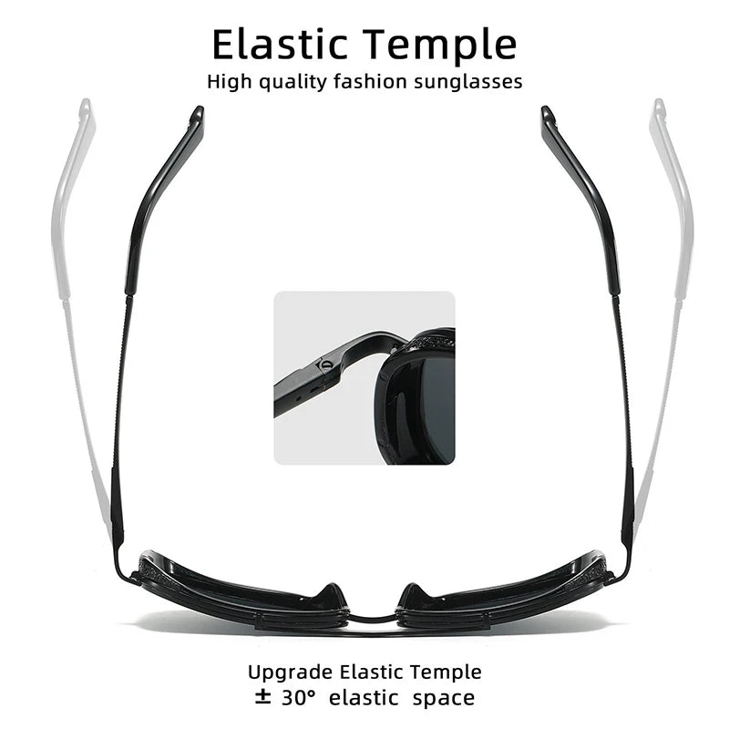 Luxury Rectangle Men's Sunglasses Retro Metal Steam Punk Sun Glasses Male Classic Outdoor Driving Shades Summer Glasses