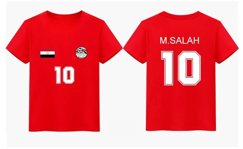 2026 The men's short-sleeved T-shirts, jerseys and fan uniforms of the Egyptian national football team for the World Cup