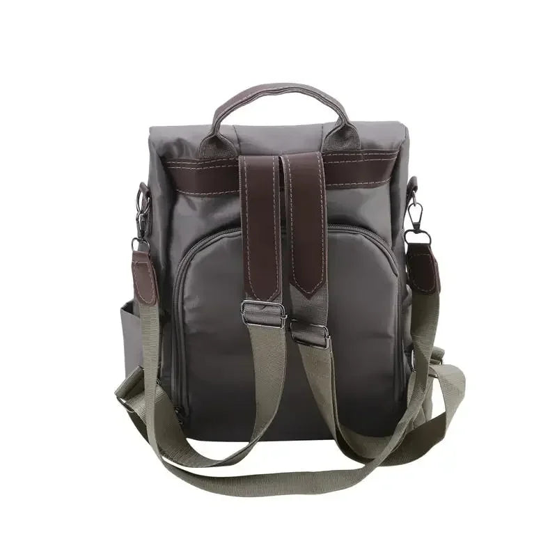 New women's casual multifunctional backpack solid color women's backpack fashionable detachable portable shoulder strap