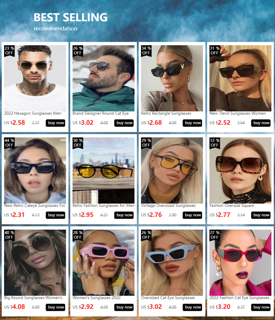 2022 Rimless Sunglasses Women Ocean Water Cut Eyewear Women Men Trimmed Lens Metal Curved Temples Sun Glasses Female UV400