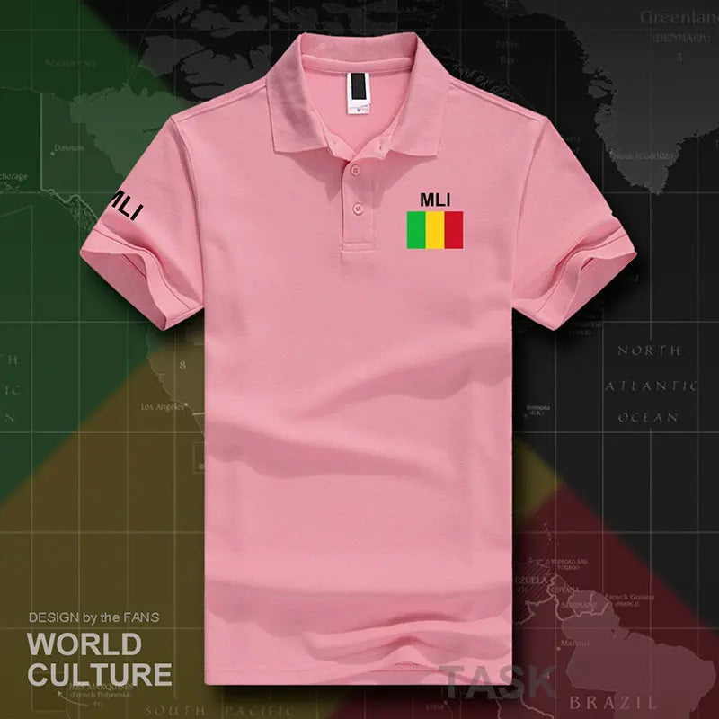 Republic of Mali polo shirts men short sleeve white brands printed for country 2017 cotton nation team flag new  MLI Malian ML