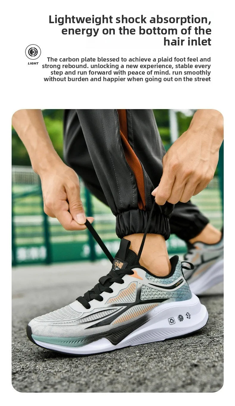 New Running Shoes Summer Tenis Masculino New Fitness Test Middle School Students Bounce Cushioning Sneakers Men's Shoes