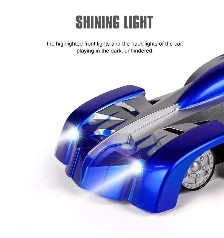 RC Car Climbing Wall Stunt Cars With LED Remote Control Racing Vehicle Anti Gravity Ceiling 360° Rotating Electronic Car Toys