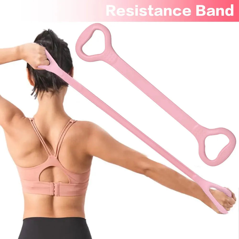 8-shaped Fitness Resistance Band Sports Workout Elastic Band Home Fitness Rubber Pull Rope Yoga Training Exercise Gym Equipment