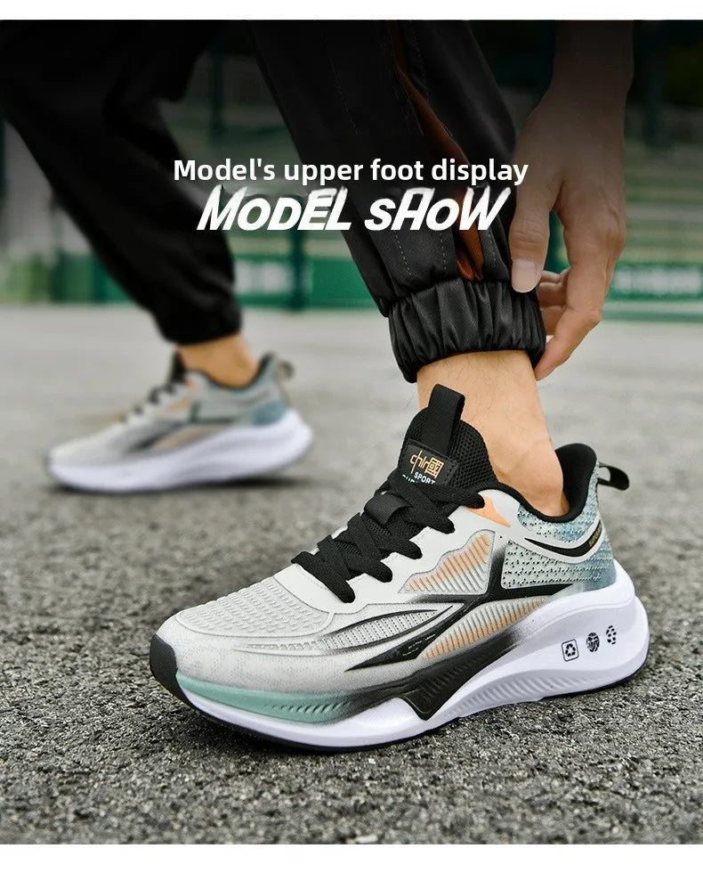 New Running Shoes Summer Tenis Masculino New Fitness Test Middle School Students Bounce Cushioning Sneakers Men's Shoes