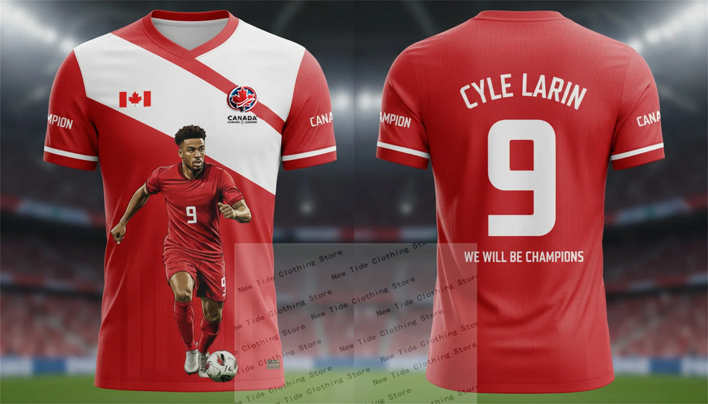 2026 World Cup Canada Football Soccer Jersey Men's Fan Version - We Will Be Champions - Support Your Team in Style