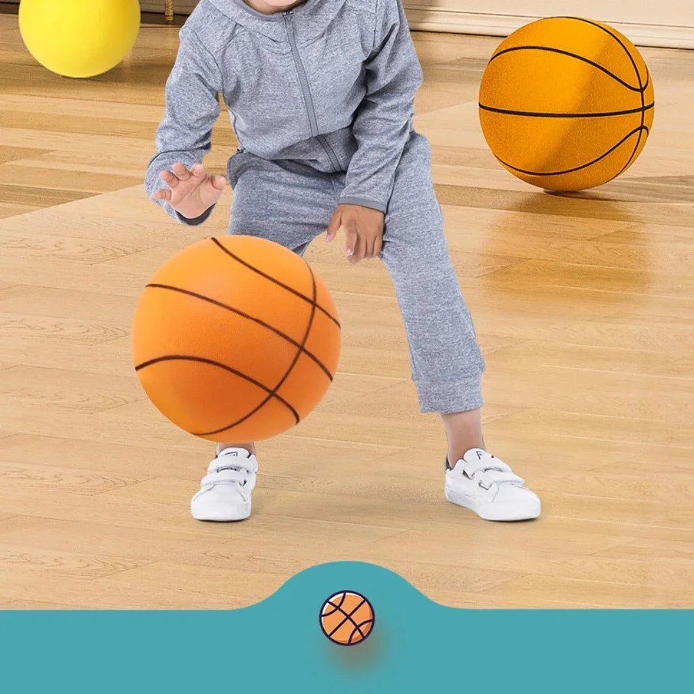 Foam Basketball Kids Silent Basketball Bouncing Mute Silent Ball Bounce Squeezable Mute Bouncing Basketball